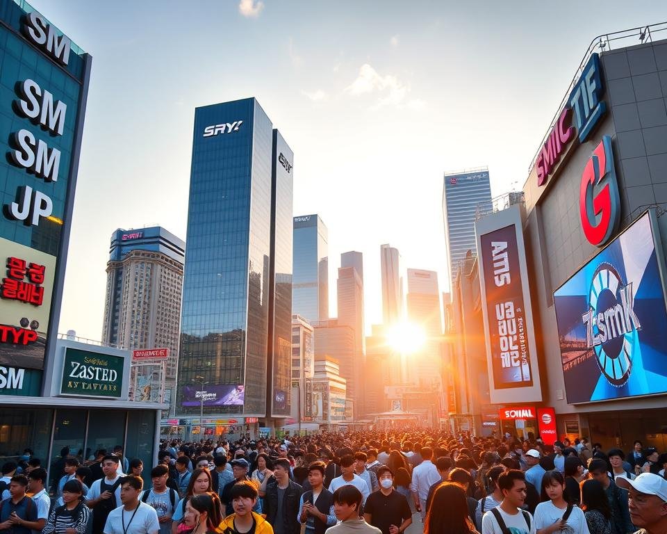 as agências de entretenimento mais famosas na Coreia do Sul